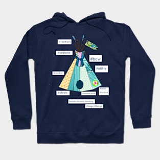 The Fashionista Tee-Pee or Wigwam Bam Hoodie